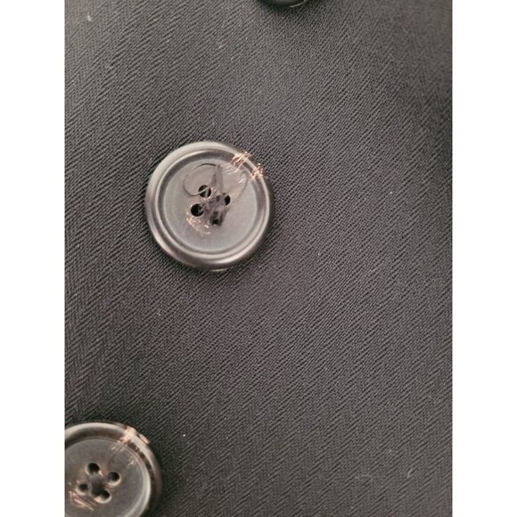 Vtg Lauren Ralph Lauren Dbl Breasted Wool Blend Blazer Wmn 8 Knee Length Preppy - Picture 7 of 10